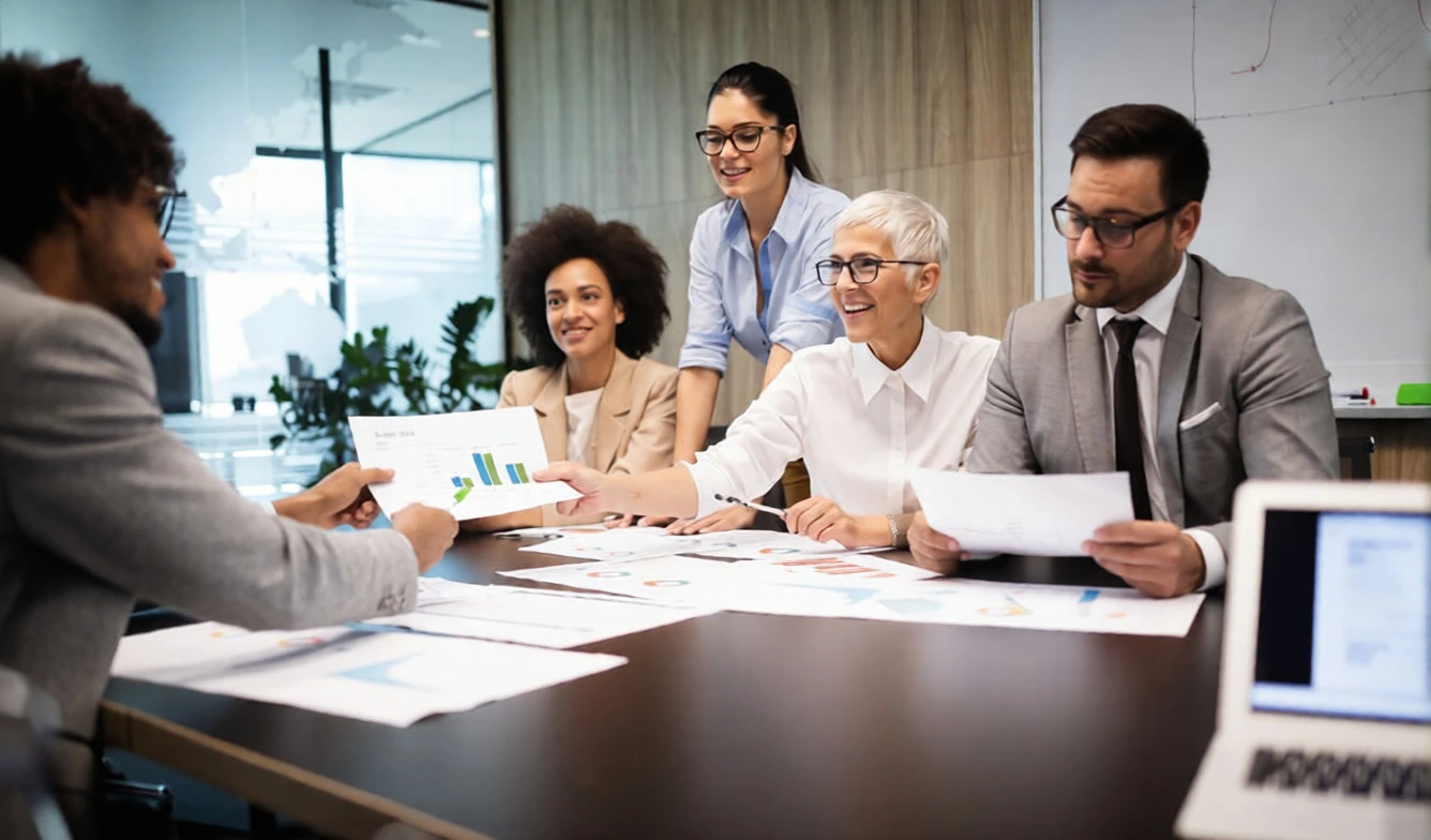 Professional business consultants advising growing companies on strategy and growth.