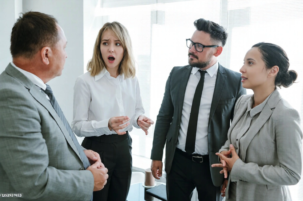 Leadership coaching session improving company culture through better communication, collaboration, and high-performance leadership.