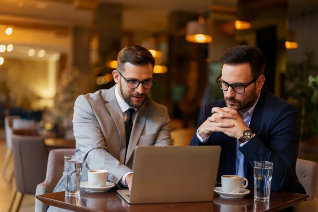 Professional executive 1:1 coaching session enhancing leadership skills and business performance