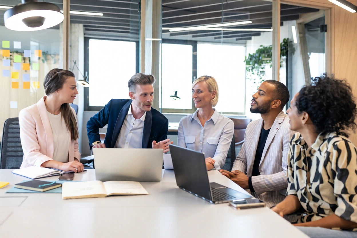 Professional executive business coaching session helping a leader enhance strategic decision-making and leadership skills